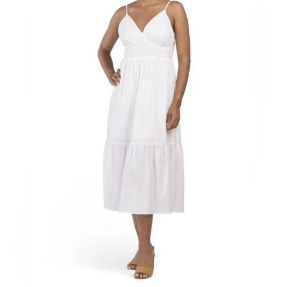 Jessica Simpson Seersucker Dress Midi Size XS